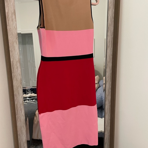 LIKE NEW DVF Colorblock Knit Midi Dress - Picture 4 of 9